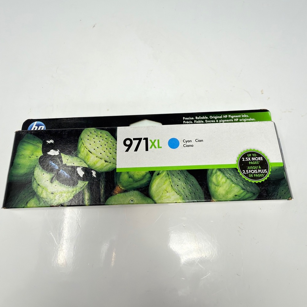 HP 971XL Cyan Ink Cartridge CN626AM OfficeJet Pro X451 X476 X551 X576 Expired